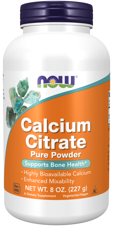 NOW Calcium Citrate Pure Powder (8 oz)