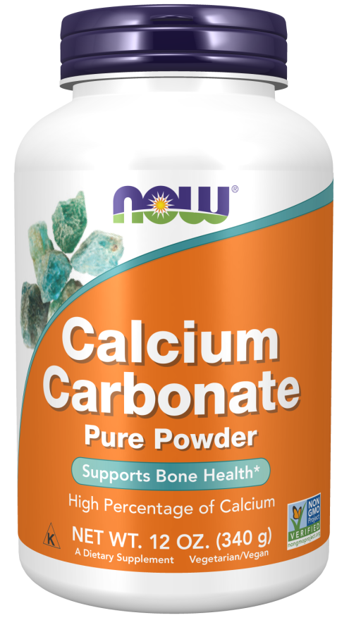 NOW Calcium Carbonate Powder (12 oz)