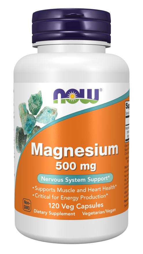 Now Magnesium 500 mg (120 Veg Caps)