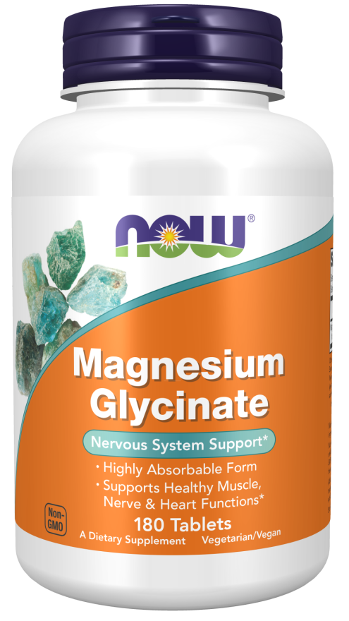NOW Magnesium Glycinate (180 Tablets)