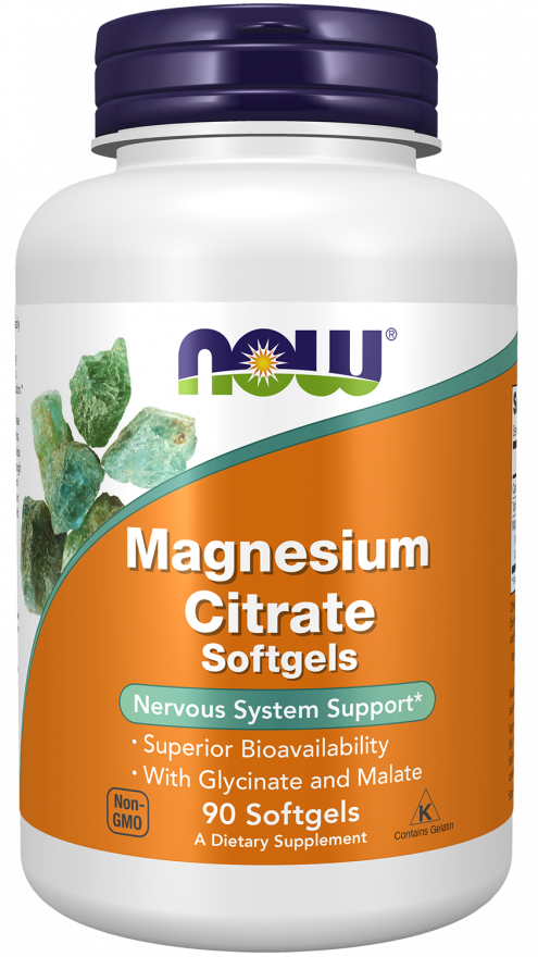 NOW Magnesium Citrate (90 Softgels)