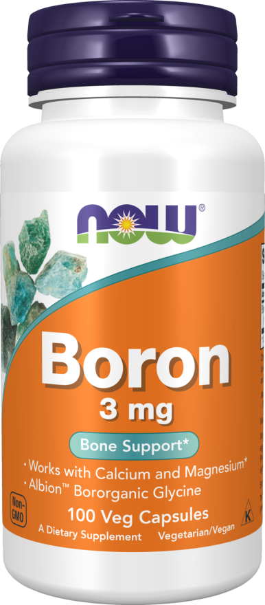 NOW Boron 3 mg (100 Veg Caps)