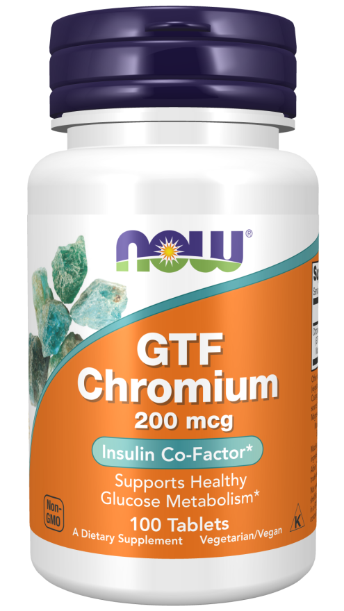 NOW GTF Chromium 200 mcg (100 Tablets)