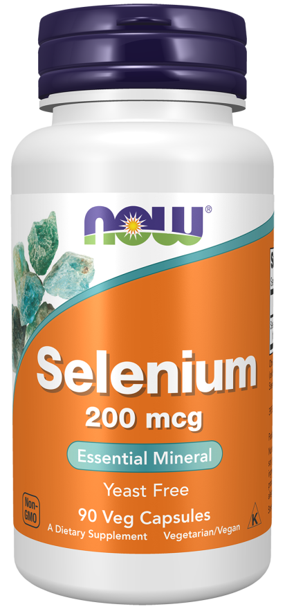 NOW Selenium 200 mcg (90 Veg Caps)