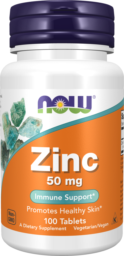 NOW Zinc 50 mg (100 Tablets)