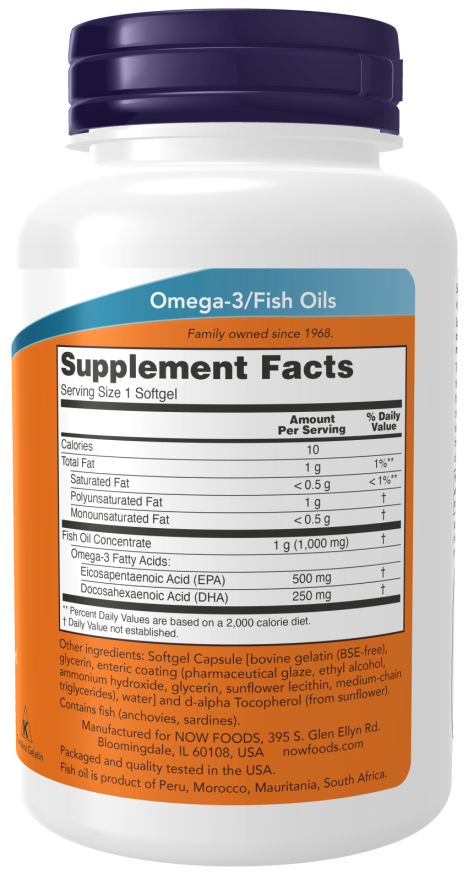 NOW Ultra Omega-3 Fish Oil (90 Softgels)