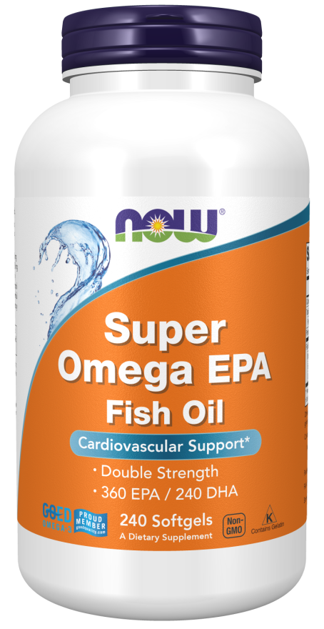 NOW Super Omega EPA Fish Oil, Double Strength (240 Softgels)