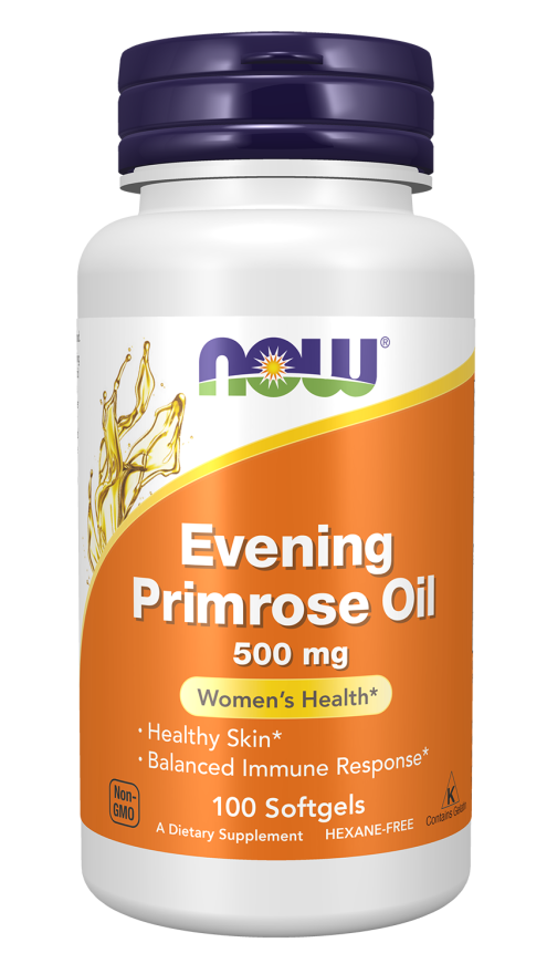 NOW Evening Primrose Oil 500 mg (100 Softgels)