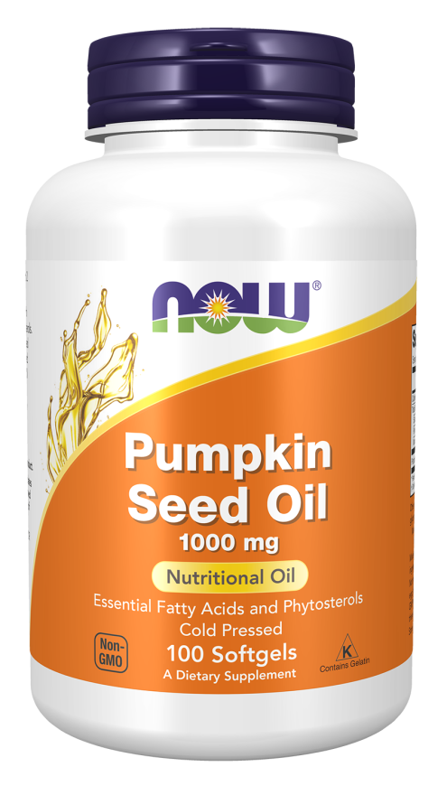 NOW Pumpkin Seed Oil 1000 mg (100 Softgels)