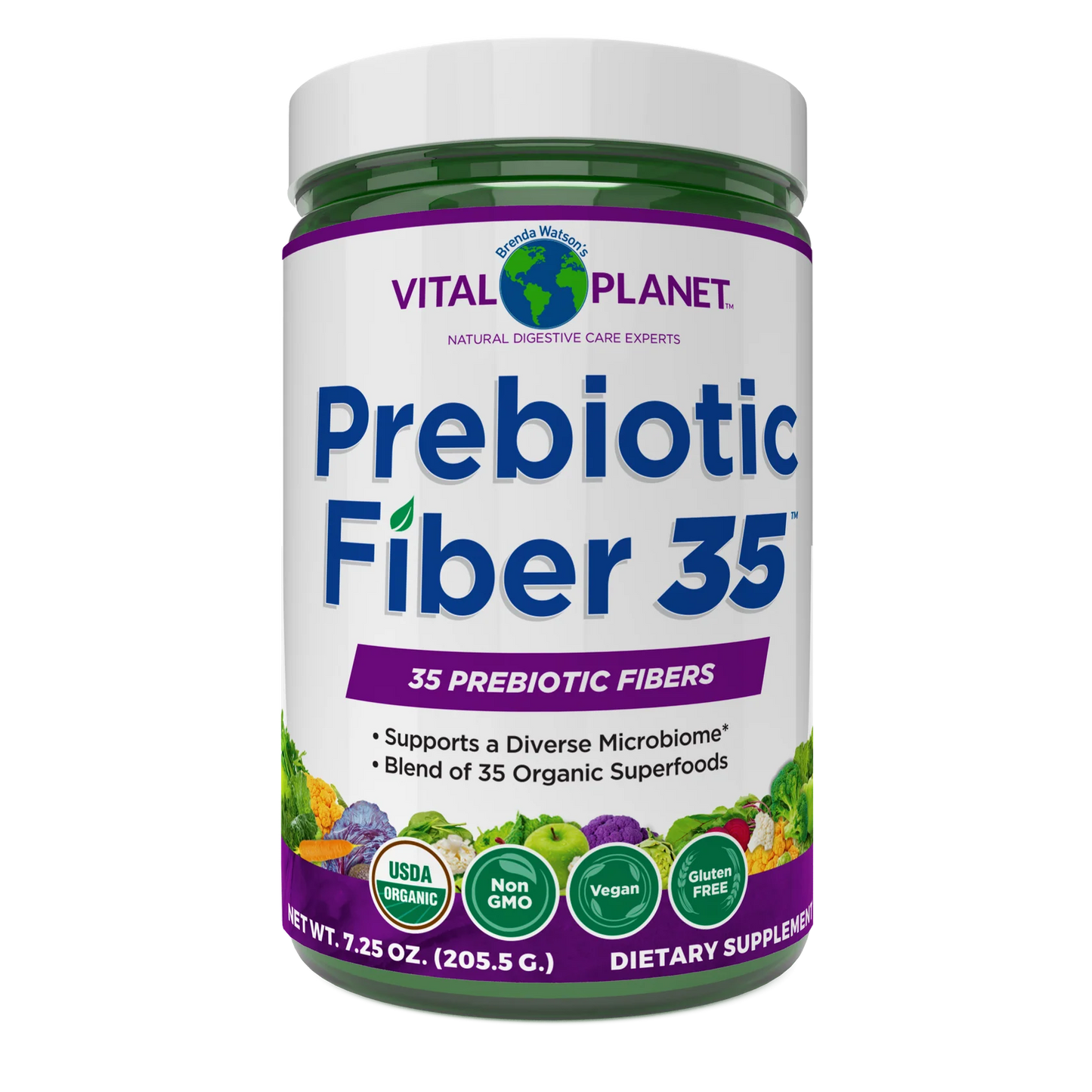 Vital Planet Fiber 35 – Organic Prebiotic Blend, 6.77oz