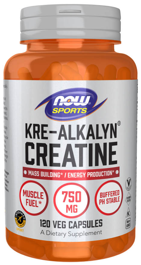 NOW Kre-Alkalyn® Creatine (120 Veg Caps)