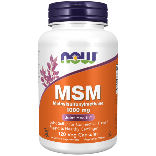 NOW MSM 1000 mg (120 Veg Caps)