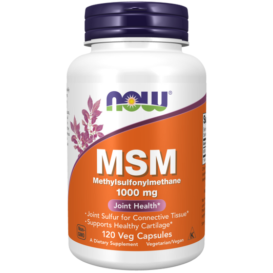 NOW MSM 1000 mg (120 Veg Caps)