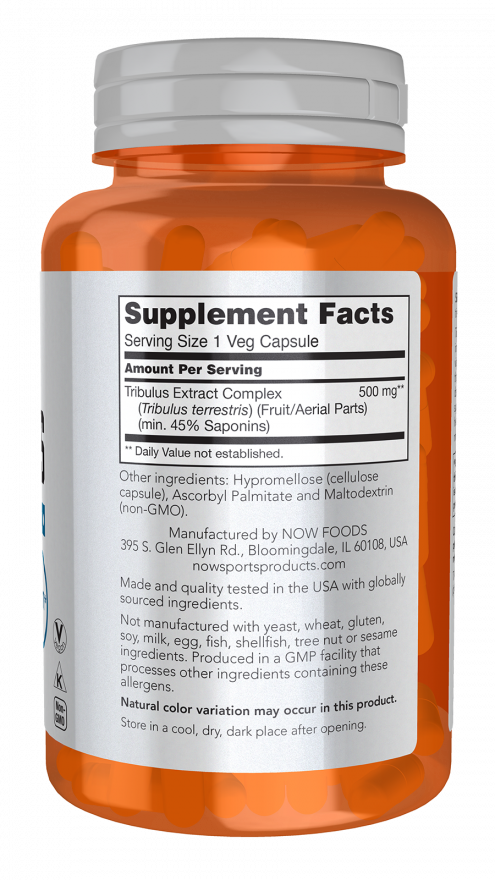 NOW Tribulus 500 mg (100 Veg Caps)