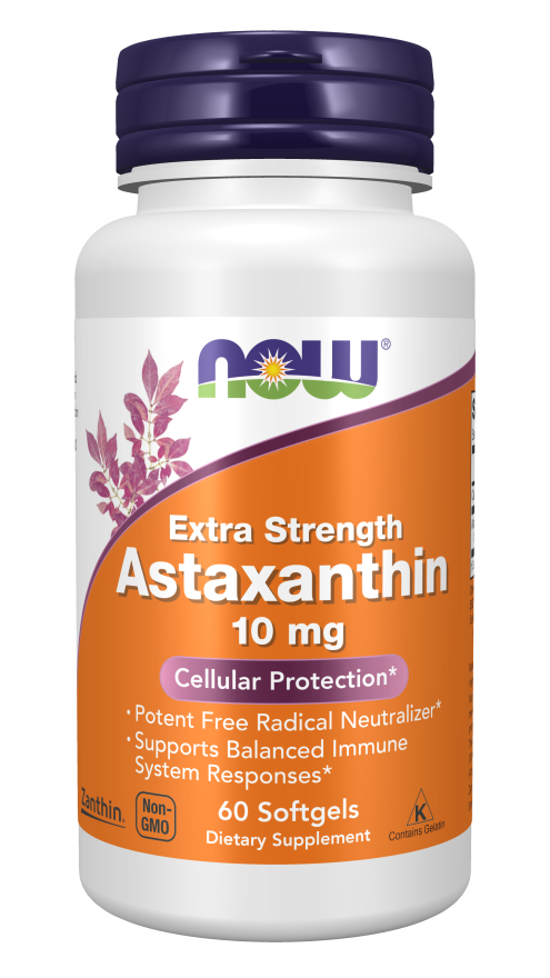 Now Astaxanthin, Extra Strength 10 mg Softgels