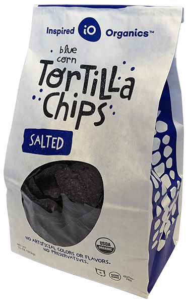 Inspired Organics Organic Blue Corn Salted Tortilla Chips