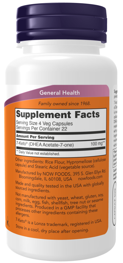 NOW 7-KETO® 25 mg (90 Veg Caps)