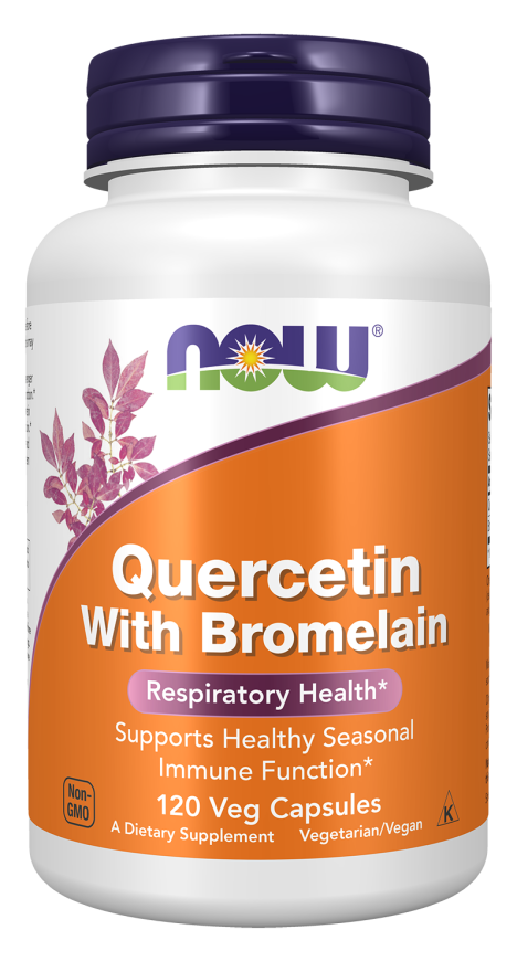 NOW Quercetin With Bromelain (120 Veg Caps)