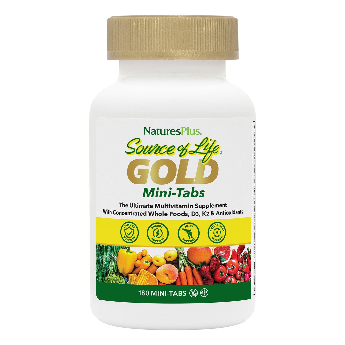 Nature's Plus Source of Life® GOLD Multivitamin Mini-Tabs (180)