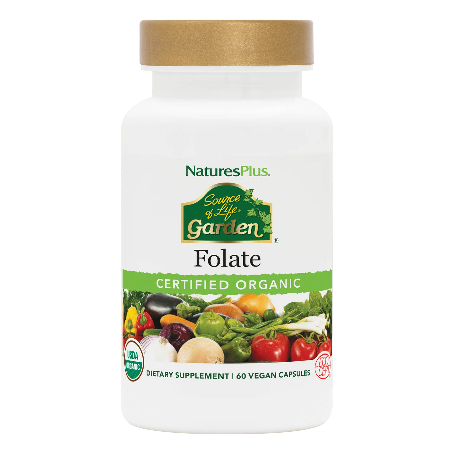 Nature's Plus Source of Life® Garden Folate (60 Veg Caps)