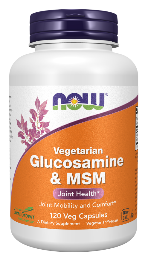 NOW Glucosamine & MSM (Vegetarian) (120 Veg Caps)