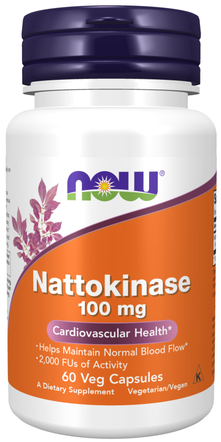 NOW Nattokinase 100 mg (60 Veg Caps)