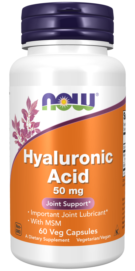 NOW Hyaluronic Acid 50 mg (60 Veg Caps)