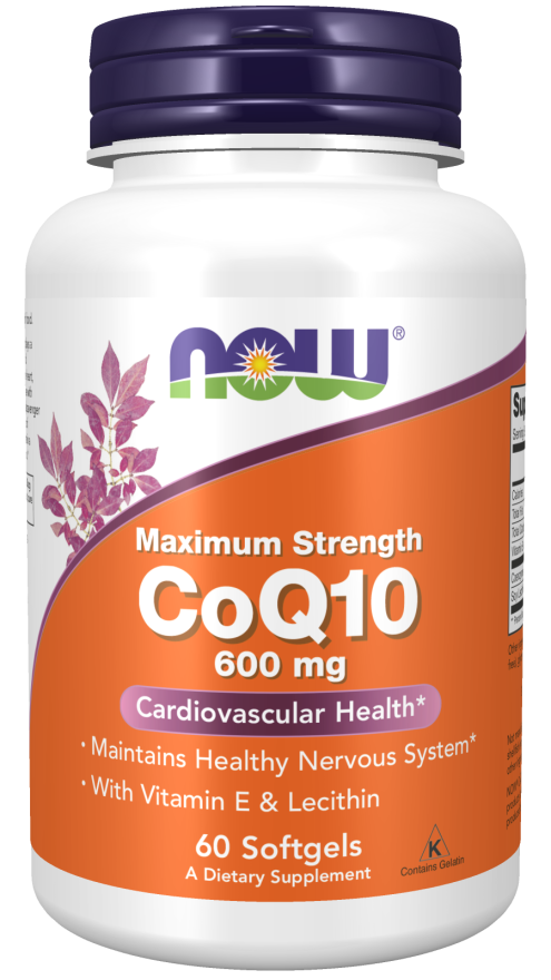 NOW CoQ10 600 mg (60 Softgels)