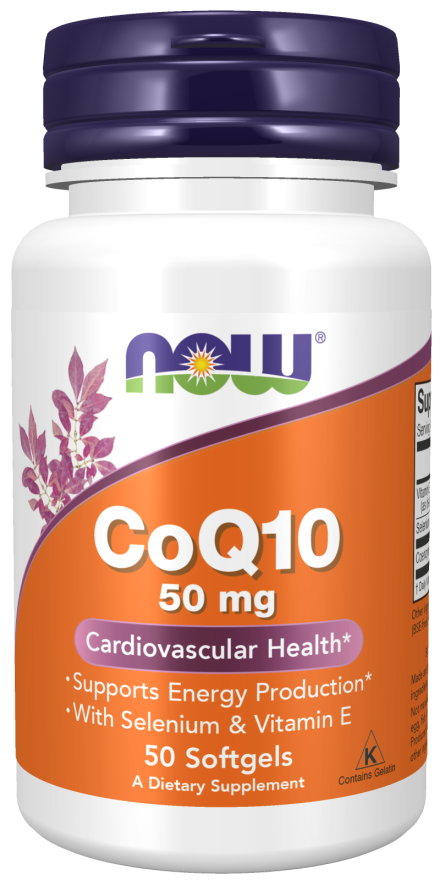 NOW CoQ10 50 mg (50 Softgels)