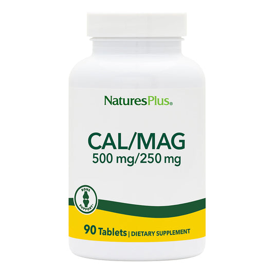 Nature's Plus Calcium/Magnesium 500 mg/250 mg Tablets