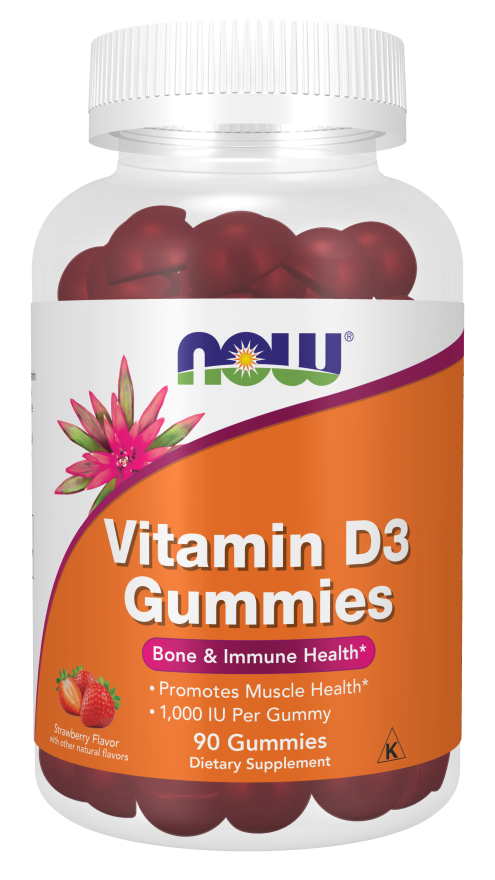 Now Vitamin D3 Gummies 1000 IU (90 ct)
