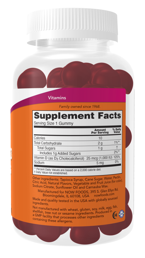 Now Vitamin D3 Gummies 1000 IU (90 ct)