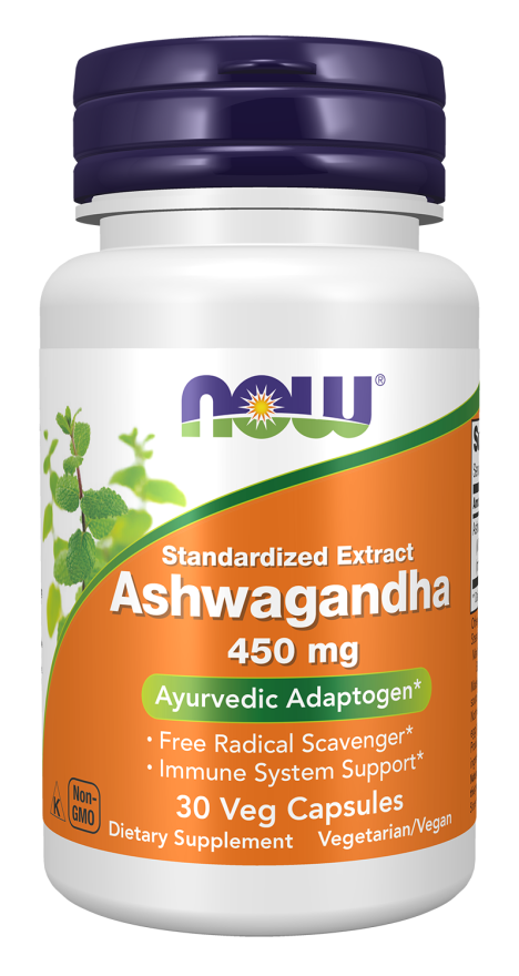 Now Ashwagandha 450 mg (30 Veg caps)