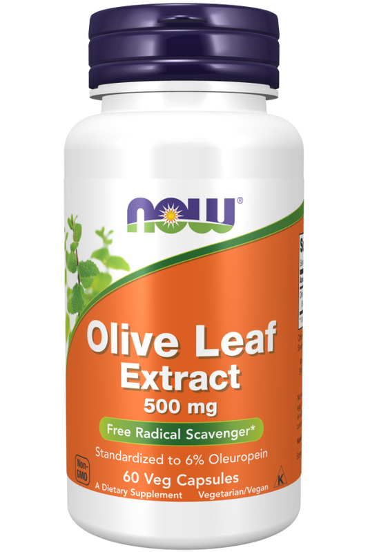 NOW Olive Leaf Extract 500 mg (60 Veg Caps)