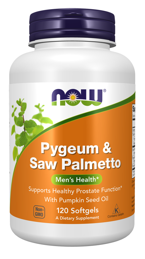 NOW Pygeum & Saw Palmetto (120 Softgels)