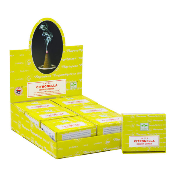 Satya Incense Dhoop Cone (1 box x 12 cones)