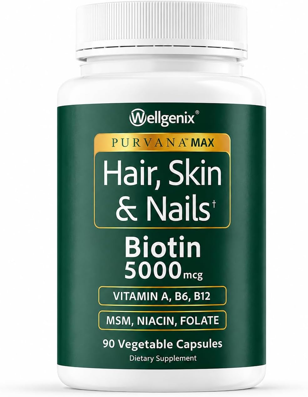 Purvana Max Hair, Skin, & Nails (90 Veg Caps)
