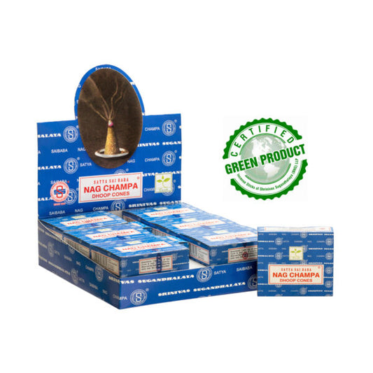 Satya Incense Dhoop Cone (1 box x 12 cones)