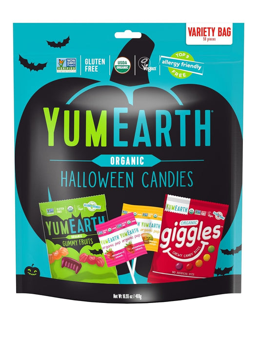 Yumearth Halloween Variety Pack 50 piece (16.55 oz)