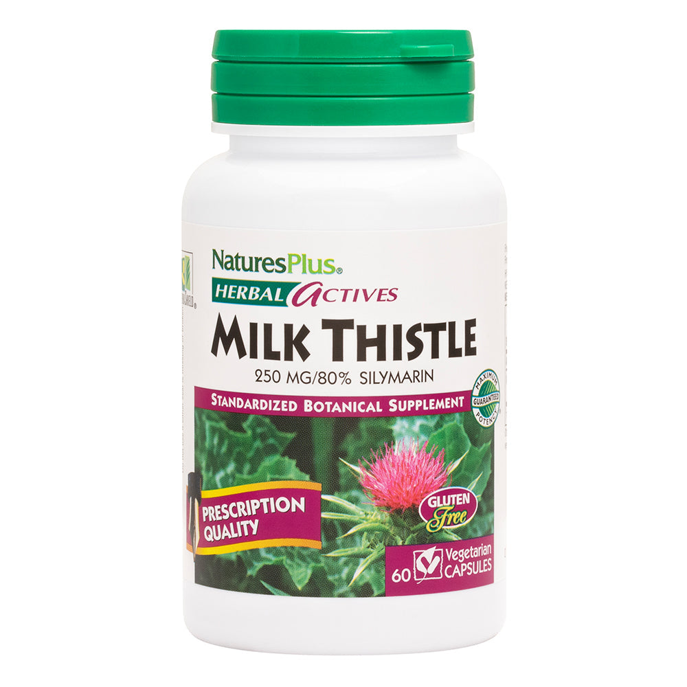 Natures Plus Herbal Actives Milk Thistle Capsules