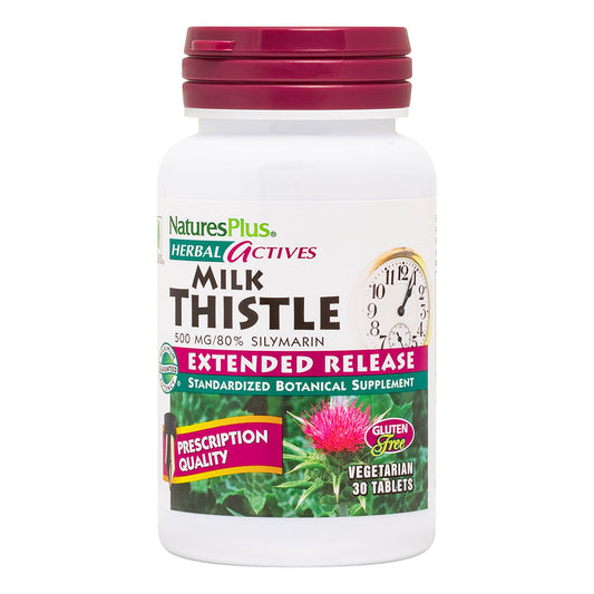 Nature's Plus Herbal Actives Milk Thistle Extended Release Tablets