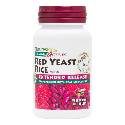 Natures Plus Herbal Actives Red Yeast Rice Extended Release Tablets