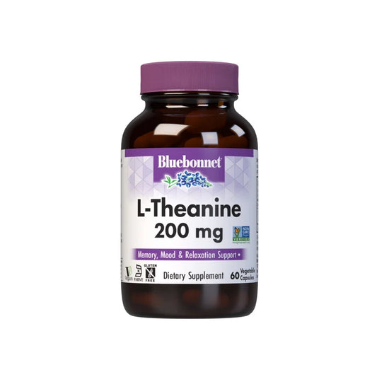 Bluebonnet L-THEANINE 200 mg (60 Veg Caps)