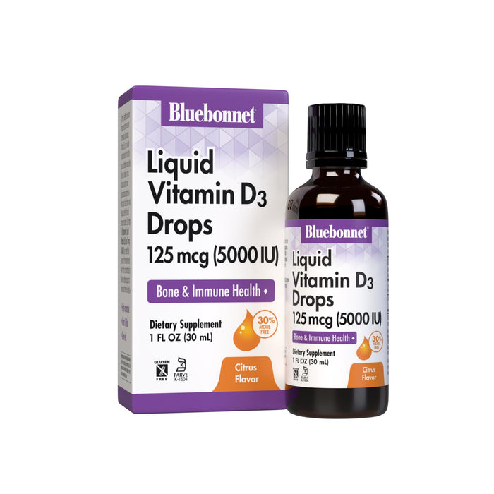 Bluebonnet Liquid Vitamin D3 125mcg (5000 IU)