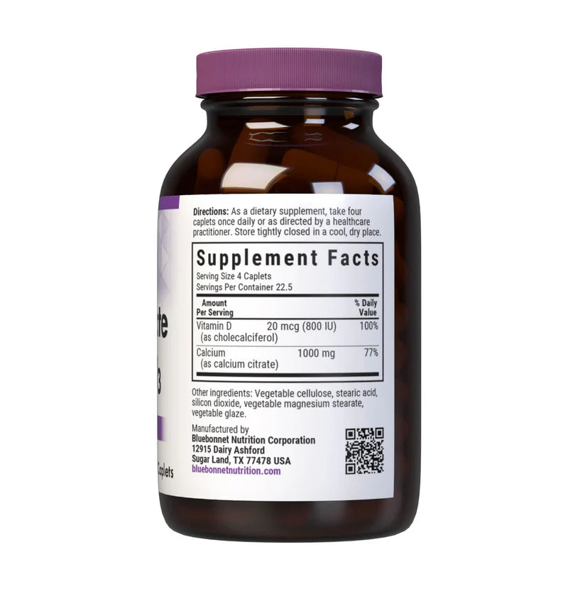Bluebonnet Calcium Citrate & Vitamin D3