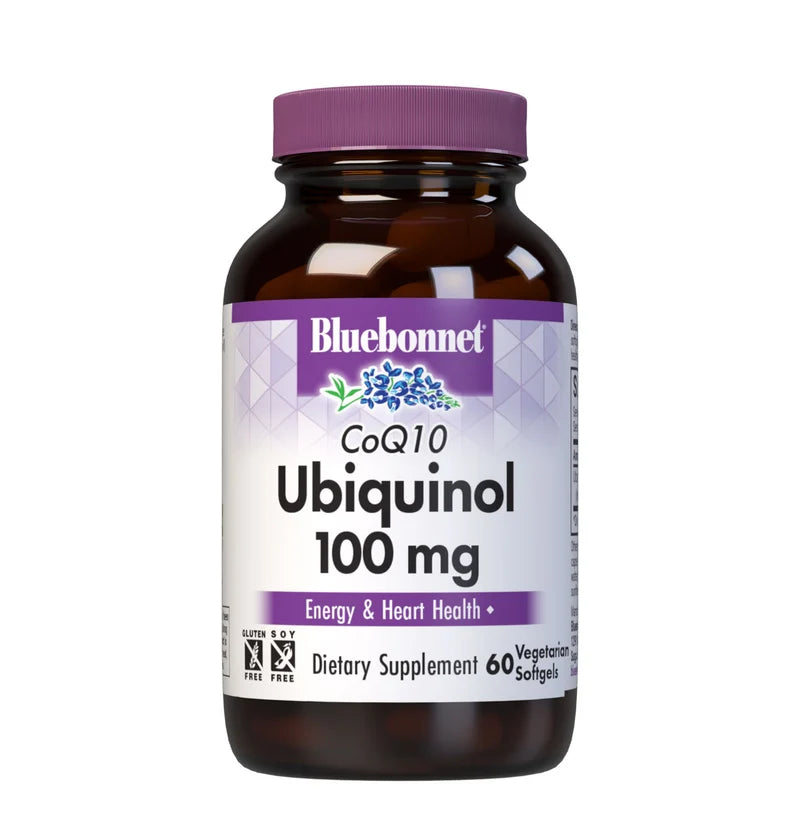 Bluebonnet CELLULAR ACTIVE COQ10 UBIQUINOL 100 mg (60 Veg Softgels)