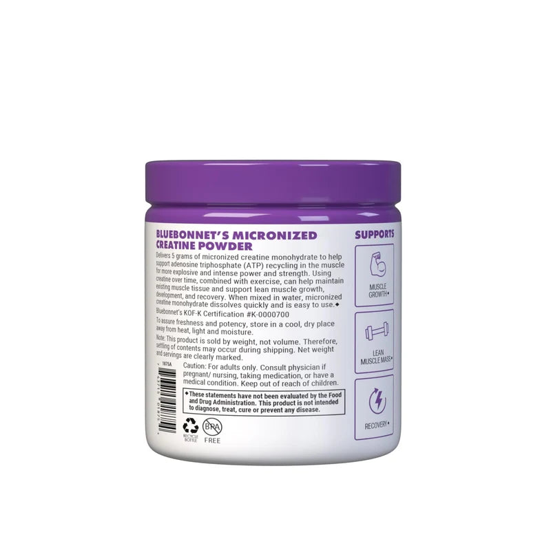 Bluebonnet MICRONIZED CREATINE MONOHYDRATE POWDER (10.58 oz)