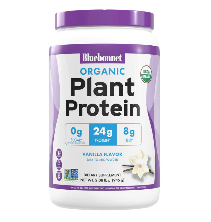 Bluebonnet Organic Plant Protein Powder (Vanilla)