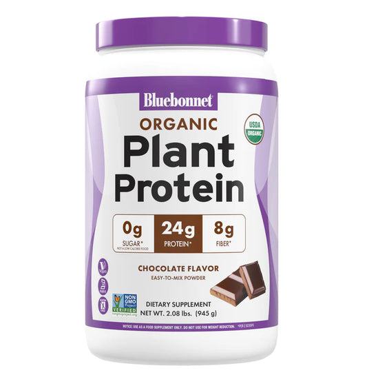Bluebonnet Organic Plant Protein Powder 2lbs (Chocolate)