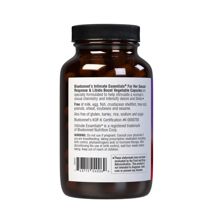 Bluebonnet INTIMATE ESSENTIALS FOR HER SEXUAL RESPONSE & LIBIDO BOOST